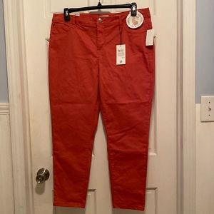 Curve appeal Minimalist Jegging Tummy Tucking Tech Mineral Red Size 16/33 NWT